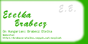 etelka brabecz business card